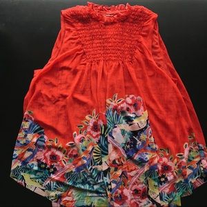 Ruffly + flowy Anthropologie top